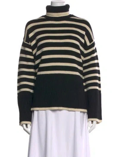 Pre-owned Totême Striped Turtleneck Sweater W/ Tags
