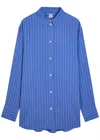 Totême Toteme Striped Woven Shirt In Blue