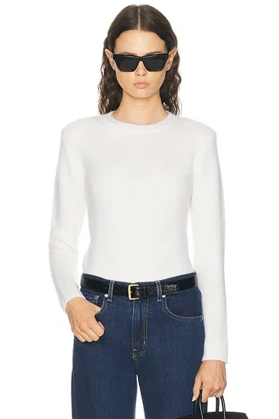 Totême Structured Crew Knit Sweater In Animal Print
