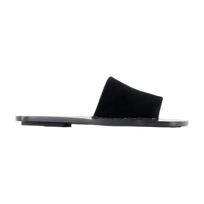Totême Toteme Studded Suede Sandal In Black