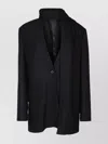 Totême Stylish Jacket With Front Pocket And Notched Lapel In Blue
