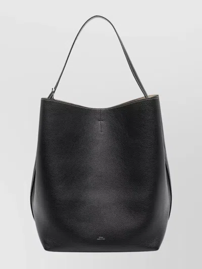 Totême Stylish Tote Bag Contrast Stitching