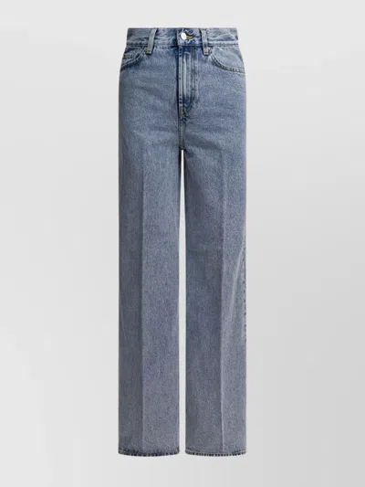 Totême Stylish Trousers Featuring Five-pocket Design In Blue