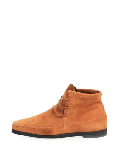 Pre-owned Totême Suede Ankle Boots In Brown