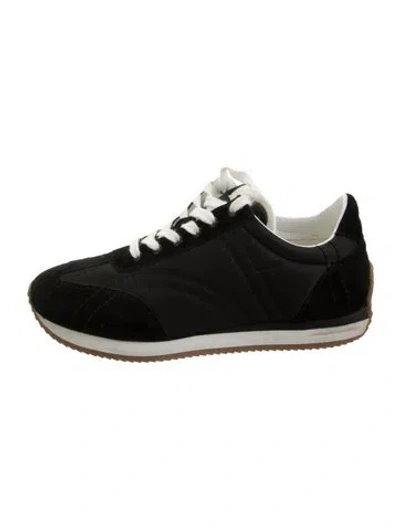 Pre-owned Totême Suede Athletic Sneakers In Black