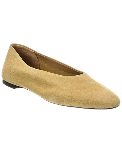 Totême Toteme Suede Ballerina Flat In Neutral