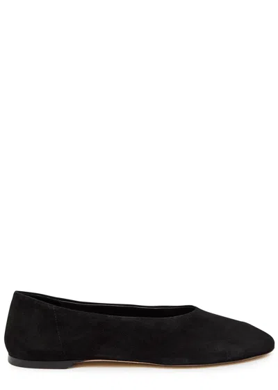 Totême Toteme Suede Ballet Flats In Black