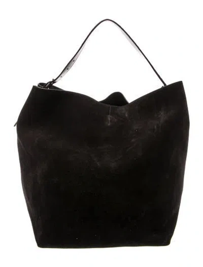 Pre-owned Totême Suede Belted In Black