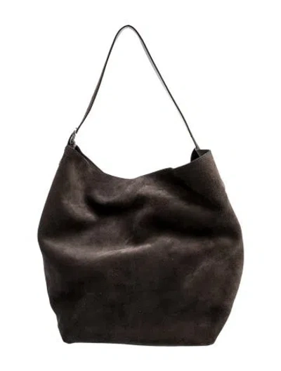 Pre-owned Totême Suede Belted In Brown