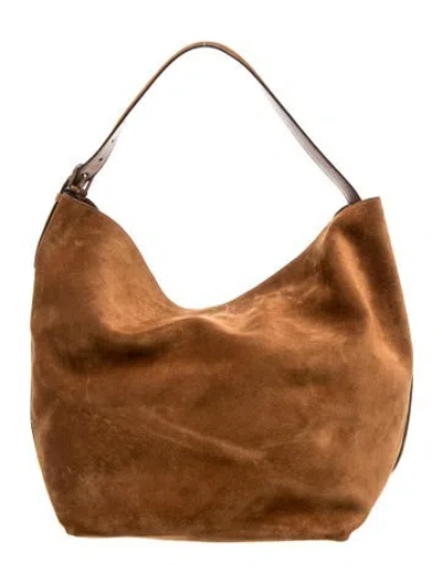 Pre-owned Totême Suede Belted In Brown