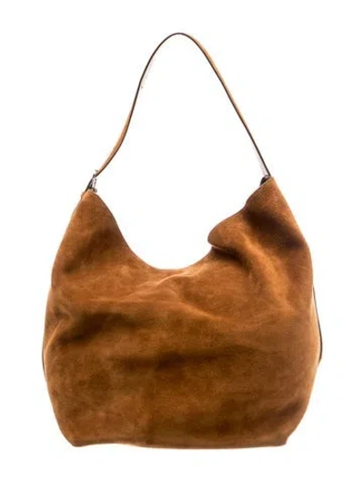 Pre-owned Totême Suede Belted In Brown