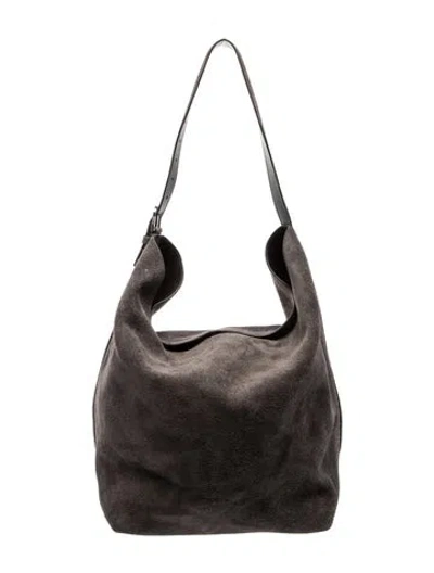 Pre-owned Totême Suede Belted In Gray