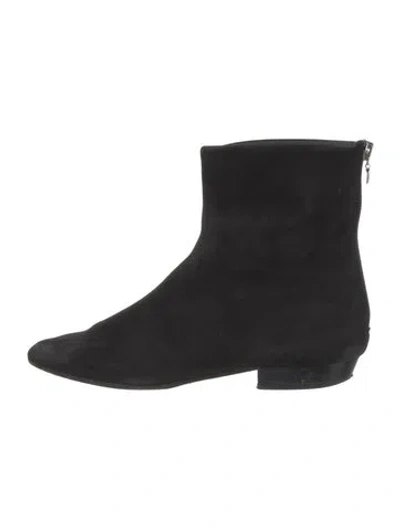 Pre-owned Totême Suede Boots In Black