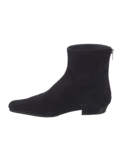 Pre-owned Totême Suede Boots In Black
