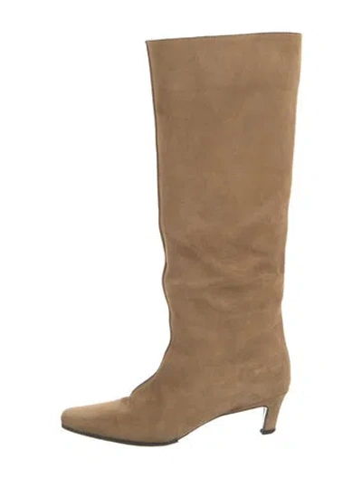 Pre-owned Totême Suede Boots In Brown