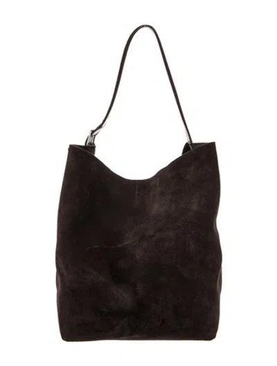 Pre-owned Totême Suede Brown Belted Suede Tote Bag Xl