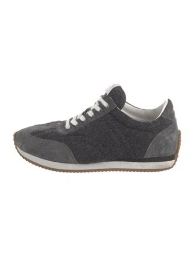 Pre-owned Totême Suede Colorblock Pattern Athletic Sneakers In Multi