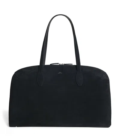 Totême Suede Day Shoulder Bag In Black
