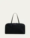 Totême Suede Day Tote Bag In Black