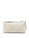 Totême Toteme Suede Leather Clutch In White