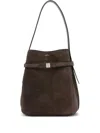 Totême Toteme Suede Leather Shoulder Bag With Buckle