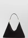 Totême Suede Leather Shoulder Bag With Detachable Handle