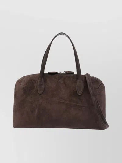 TOTÊME SUEDE LEATHER SHOULDER TOTE BAG