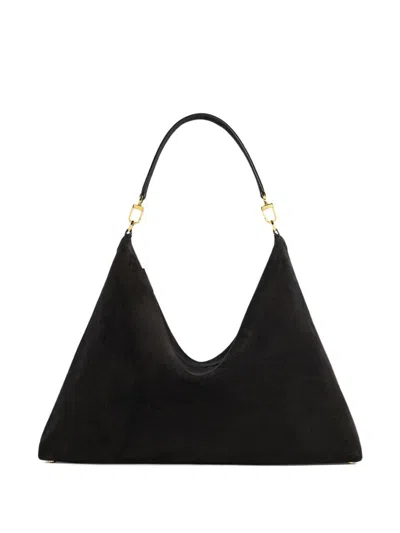 Totême Toteme Suede Leather Tote Bag In Black