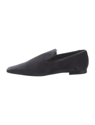 Pre-owned Totême Suede Loafers In Black