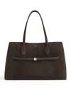Totême Suede Lounge Tote In Brown