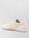 Totême Flex Suede Sneakers Stone In Neutral