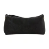 Totême Suede Scoop Clutch In Black