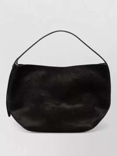 Totême Belted Suede Tote Bag In Brown