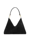Totême Womens Black Bevel Medium Suede Tote Bag In Black