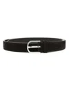 Totême Toteme Suede Slim Belt In Black