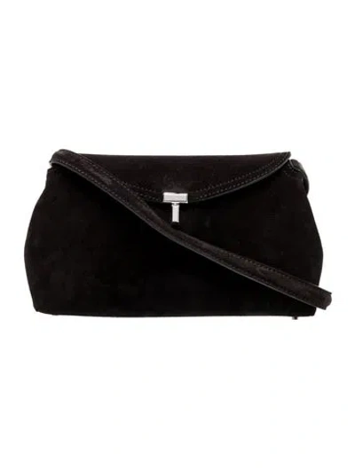 Pre-owned Totême Suede T-lock In Black