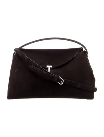 Pre-owned Totême Suede T-lock In Black