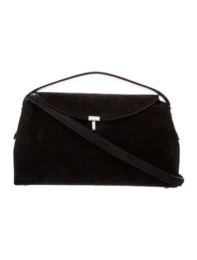 Pre-owned Totême Suede T-lock In Black