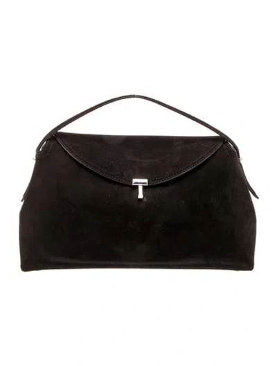 Pre-owned Totême Suede T-lock In Brown