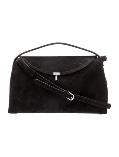 Pre-owned Totême Suede T-lock W/ Strap In Black