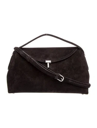 Pre-owned Totême Suede T-lock W Strap In Brown