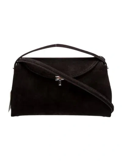 Pre-owned Totême Suede T-lock W/ Strap W/ Tags In Black