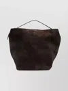Totême Suede Tote Bag Adjustable Shoulder Strap In Brown