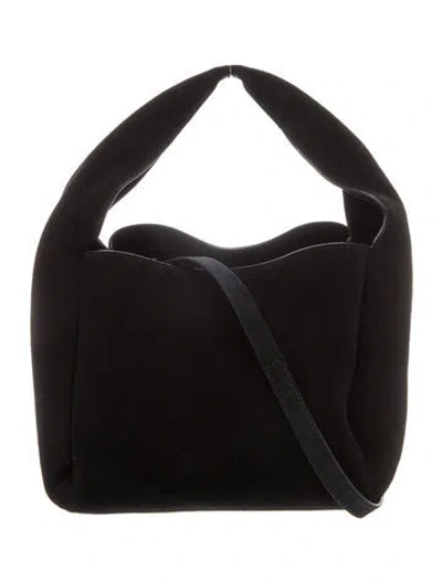 Pre-owned Totême Suede Tote In Black