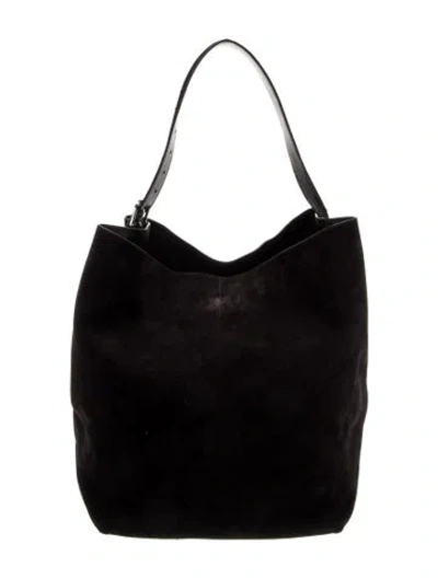 Pre-owned Totême Suede Tote In Blue