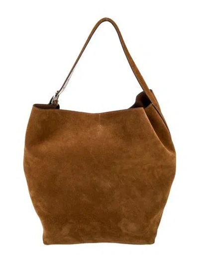 Pre-owned Totême Suede Tote In Brown