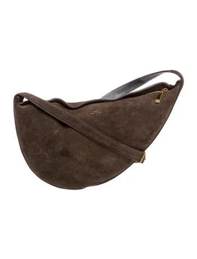 Pre-owned Totême Suede Tote In Brown