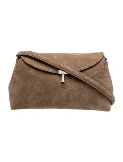 Pre-owned Totême Suede Tote In Brown