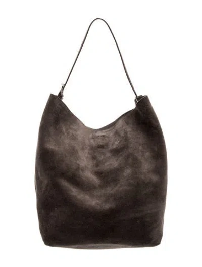 Pre-owned Totême Suede Tote In Brown