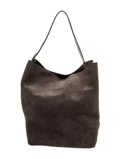 Pre-owned Totême Suede Toteme Belted Small In Grey